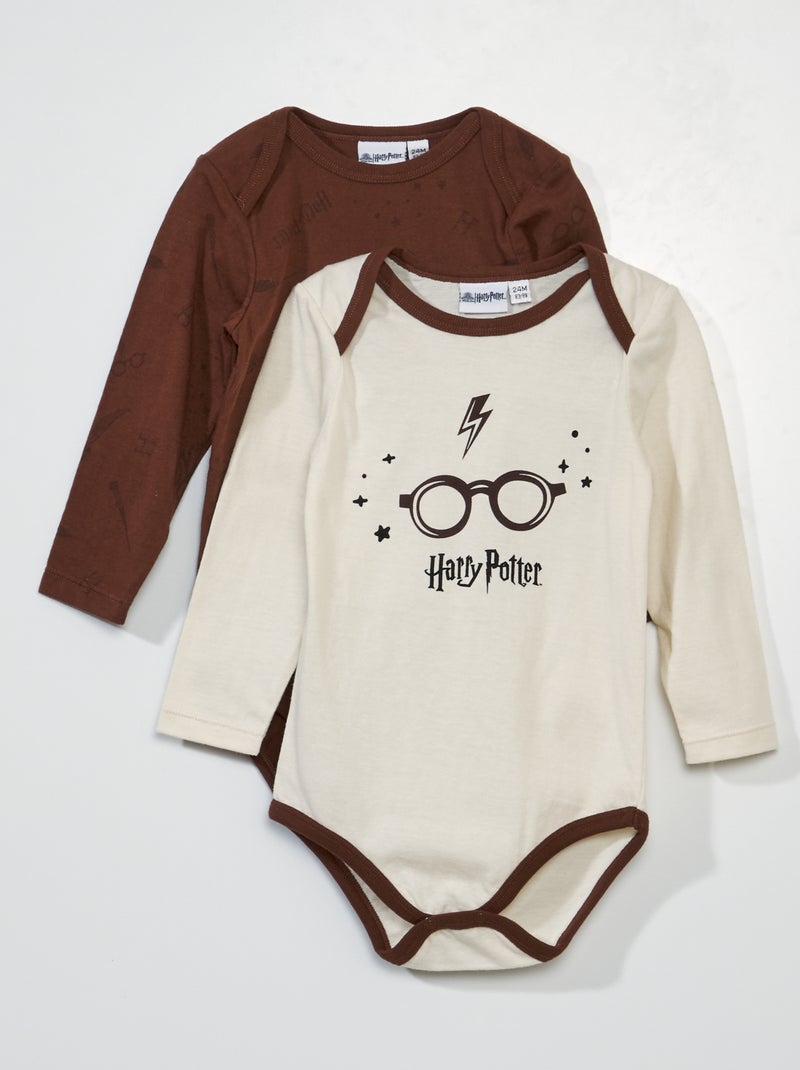 Lot de 2 bodies pur coton 'Harry Potter' HARRY POT - Kiabi