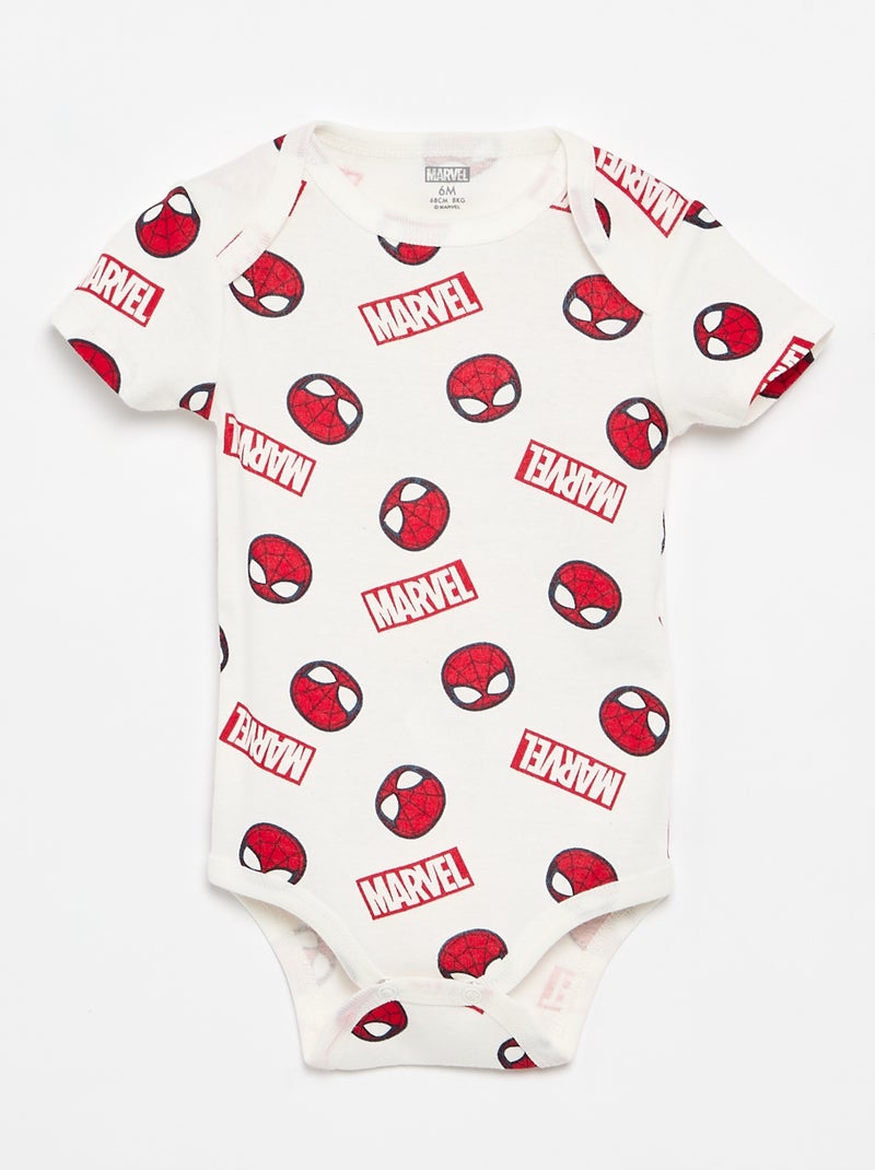 Lot de 2 bodies 'Spider-Man' 'Marvel' Blanc - Kiabi