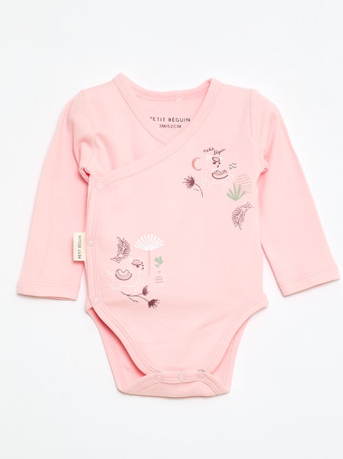 Lot de 2 body croisés 'Petit Beguin' - Kiabi