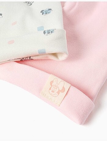 Lot de 2 bonnets en coton avec motif Minnie