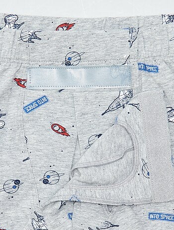 Lot de 2 boxers à scratchs - collection facile à enfiler