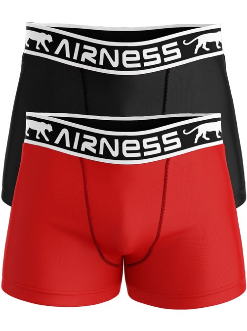 LOT DE 2 BOXERS BLACK & RED Airness - Kiabi
