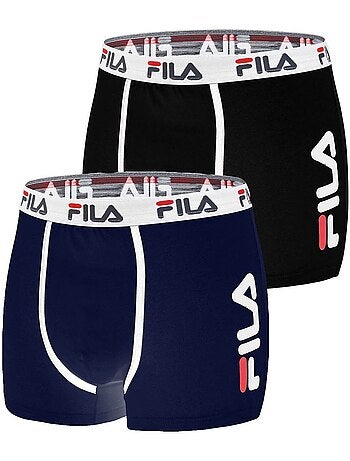 Lot de 2 boxers coton homme fu5040 uni fila