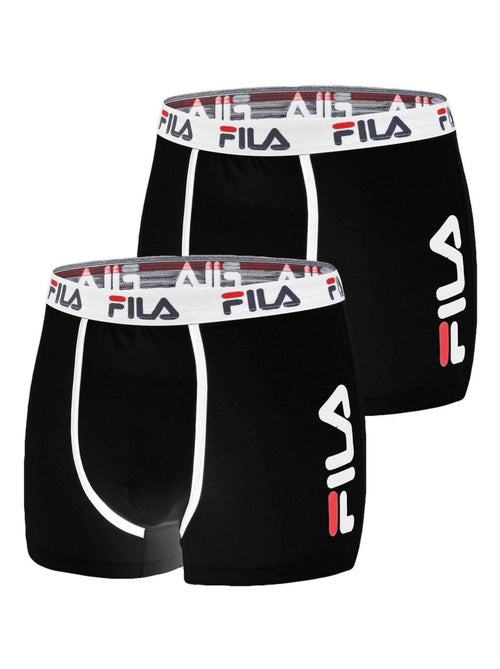 Lot de 2 boxers coton homme uni fila - Kiabi Lot de 2 boxers coton homme uni fila - Kiabi