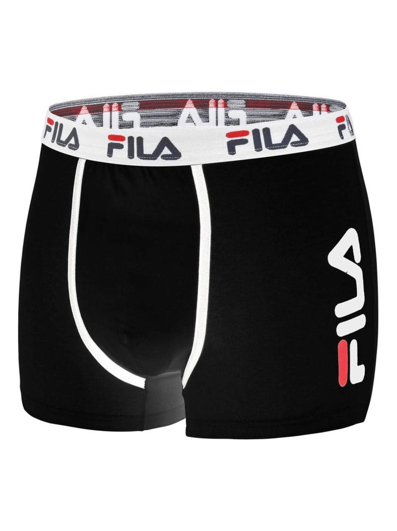 Lot de 2 boxers coton homme  uni fila Noir - Kiabi