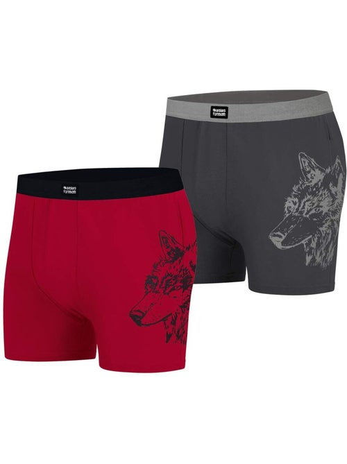 Lot de 2 boxers fantaisie - atlas for men - Kiabi Lot de 2 boxers fantaisie - atlas for men - Kiabi