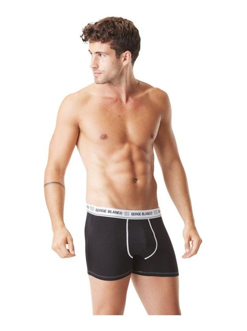 Lot de 2 boxers homme avec surpiqûres class serge blanco - Kiabi