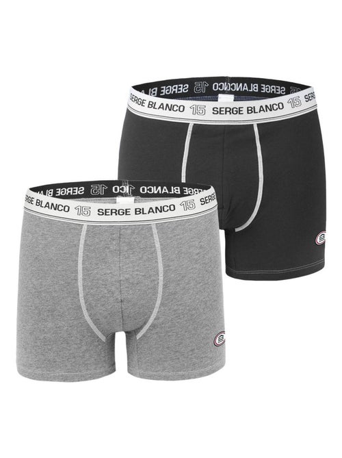 Lot de 2 boxers homme avec surpiqûres class serge blanco - Kiabi
