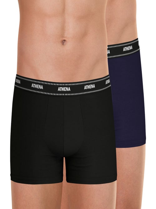 Lot de 2 boxers homme duo essentiel athena - Kiabi Lot de 2 boxers homme duo essentiel athena - Kiabi
