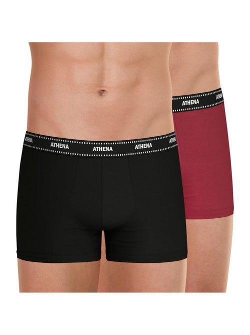 Lot de 2 boxers homme duo essentiel athena - Kiabi