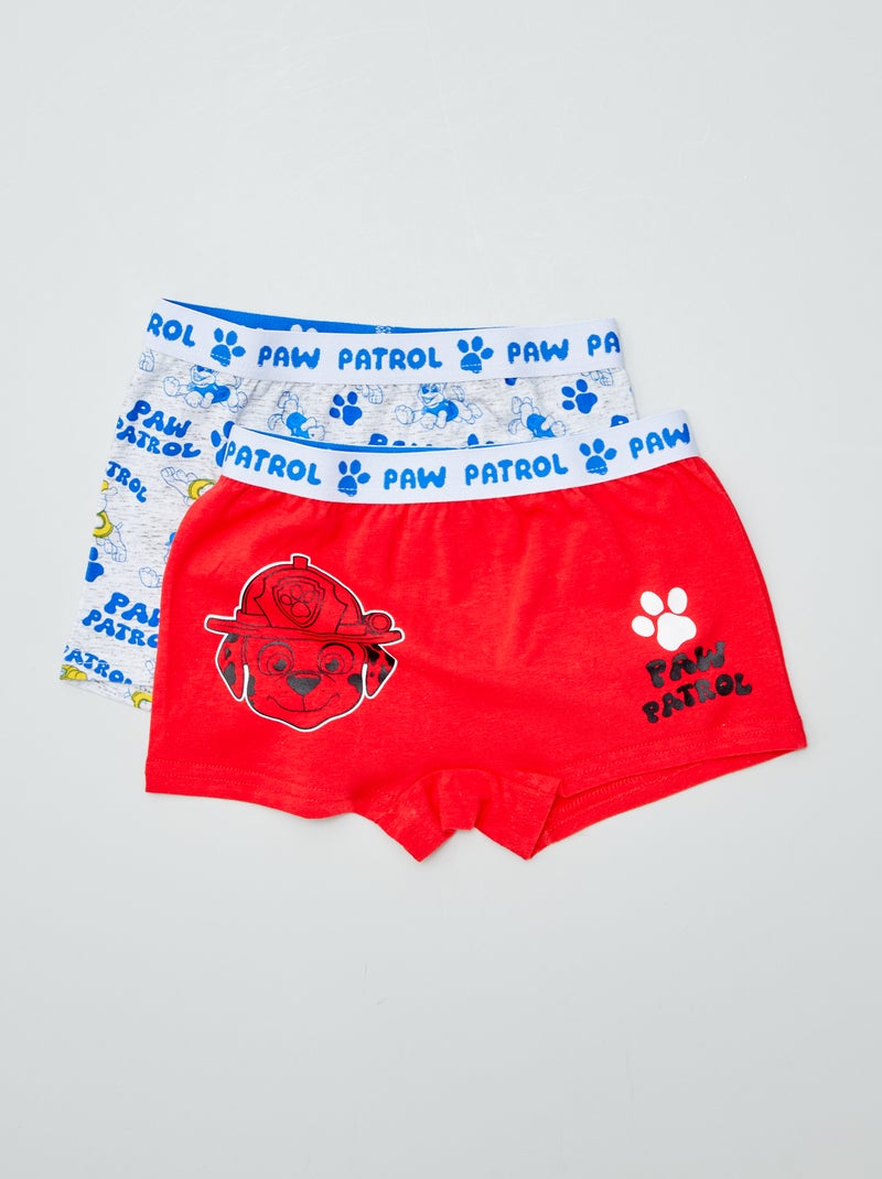 Lot de 2 boxers 'Pat' Patrouille' Rouge - Kiabi