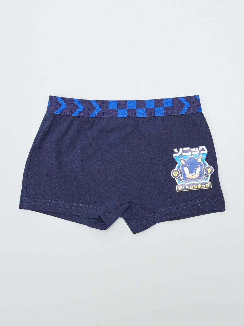Lot de 2 boxers 'Sonic' 'SEGA' Bleu - Kiabi