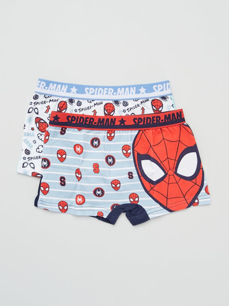 Lot de 2 boxers 'Spider'Man' noir/bleu - Kiabi