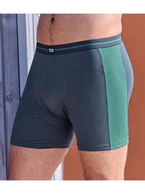 Lot de 2 Boxers Sport en Coton Stretch - ATLAS FOR MEN - Kiabi Lot de 2 Boxers Sport en Coton Stretch - ATLAS FOR MEN - Kiabi