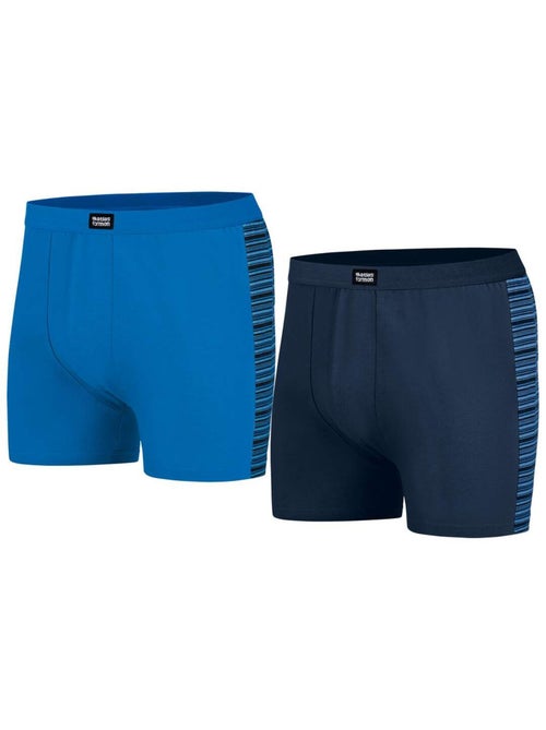 Lot de 2 Boxers Stretch Fantaisie - ATLAS FOR MEN - Kiabi Lot de 2 Boxers Stretch Fantaisie - ATLAS FOR MEN - Kiabi