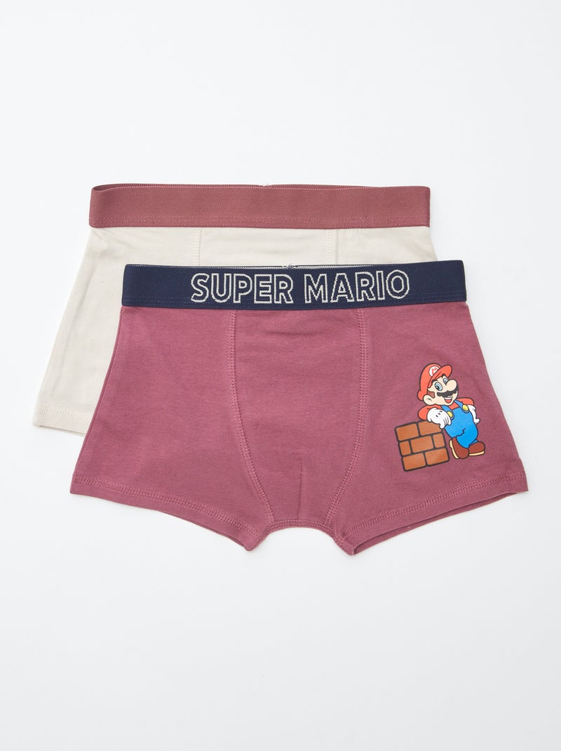 Lot de 2 boxers 'Super Mario' Bleu - Kiabi