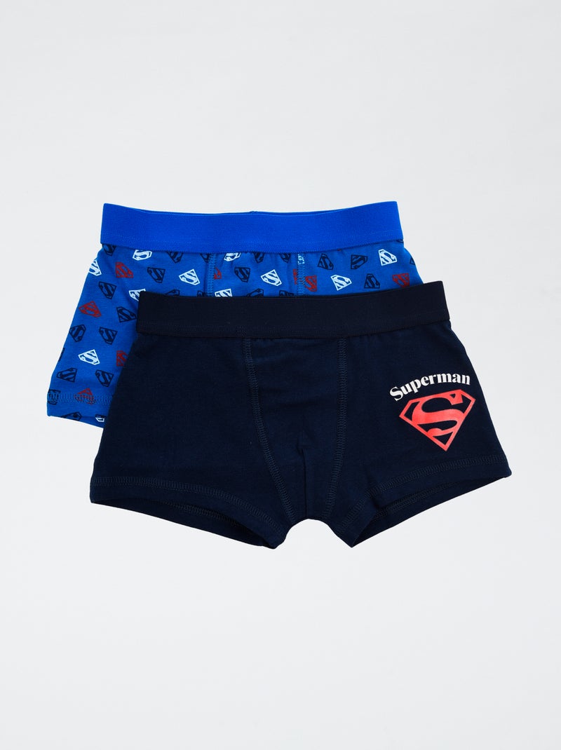 Lot de 2 boxers 'Superman' Bleu marine - Kiabi