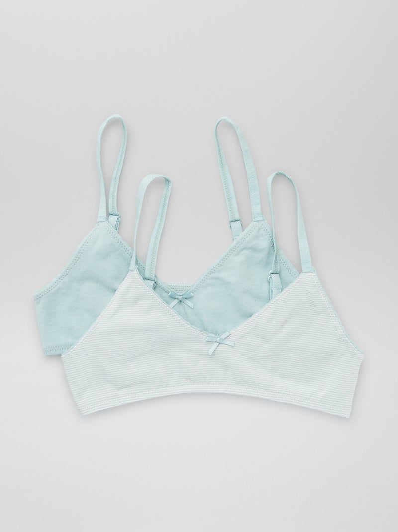 Lot de 2 brassières Bleu - Kiabi