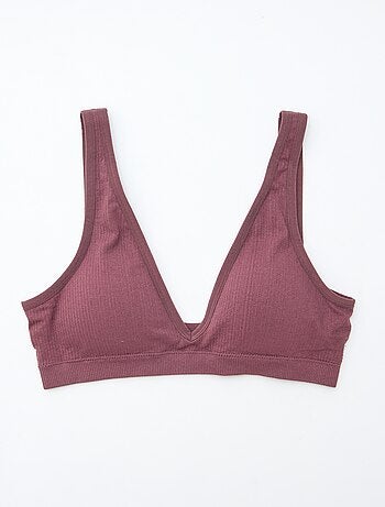 Lot de 2 brassières côtelées sans coutures