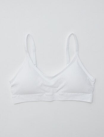 Lot de 2 brassières côtelés