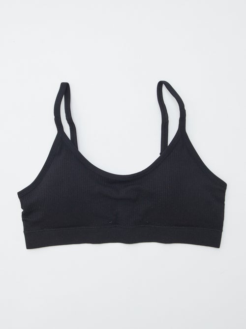 Lot de 2 brassières côtelés - Kiabi