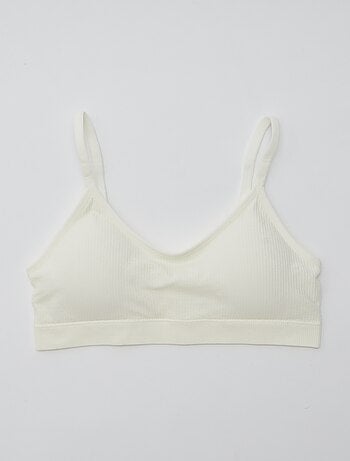 Lot de 2 brassières côtelés