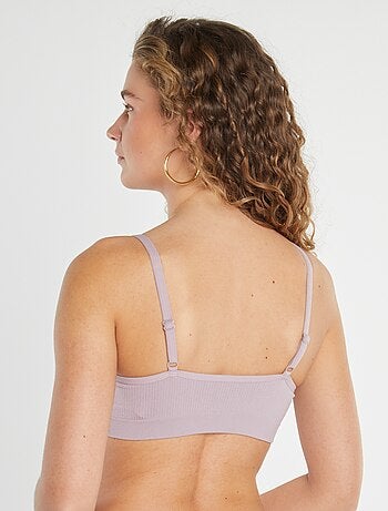 Lot de 2 brassières côtelés