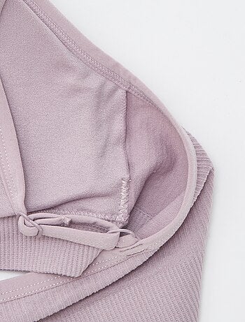 Lot de 2 brassières côtelés