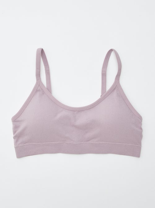 Lot de 2 brassières côtelés - Kiabi