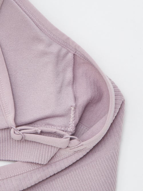 Lot de 2 brassières côtelés - Kiabi