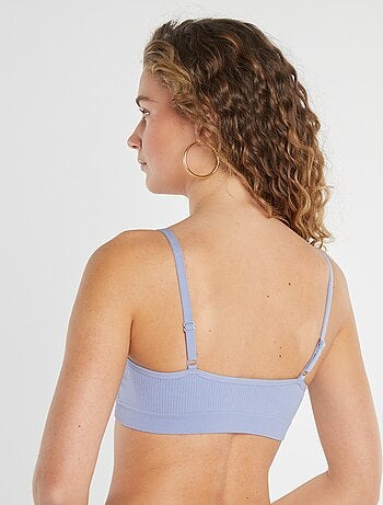 Lot de 2 brassières côtelés