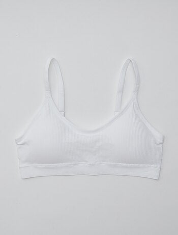 Lot de 2 brassières côtelés