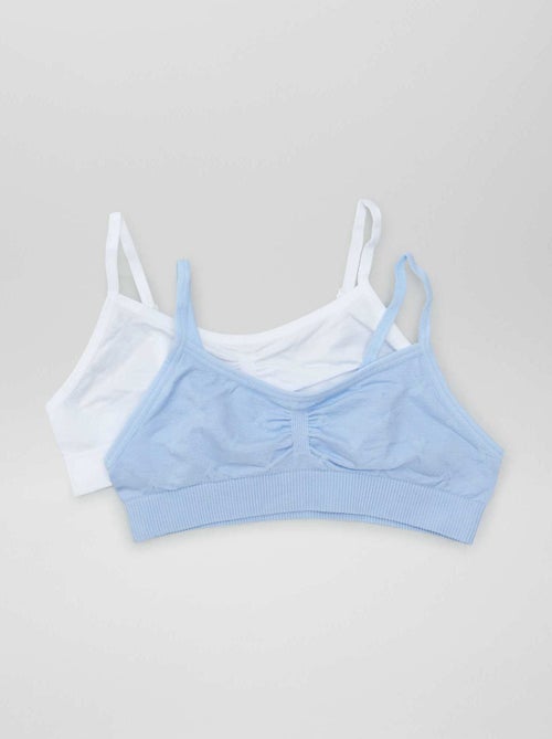 Lot de 2 brassières en jersey - Kiabi