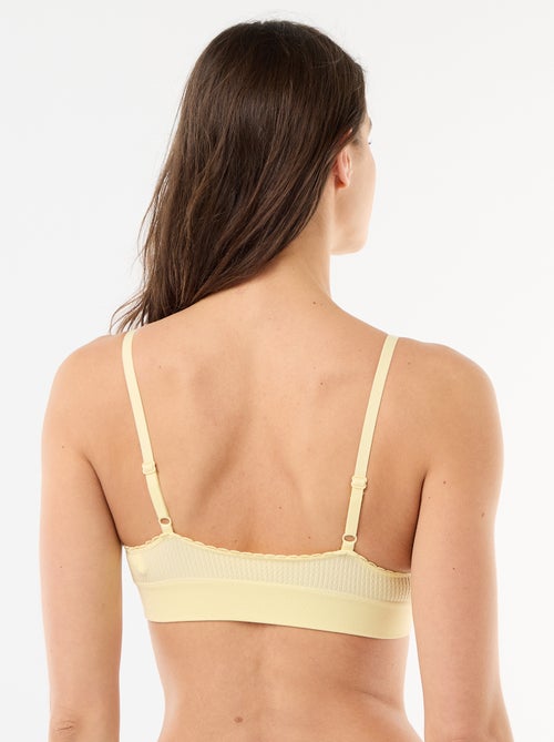 Lot de 2 brassières en maille reliefée - Kiabi