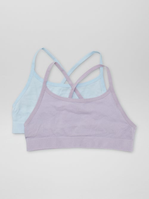 Lot de 2 brassières sport - Kiabi