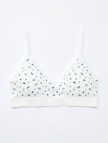 Lot de 2 brassières triangle en rib