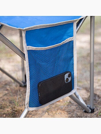 Lot de 2 chaises de camping hautes fixes 47x46x80 cmes
