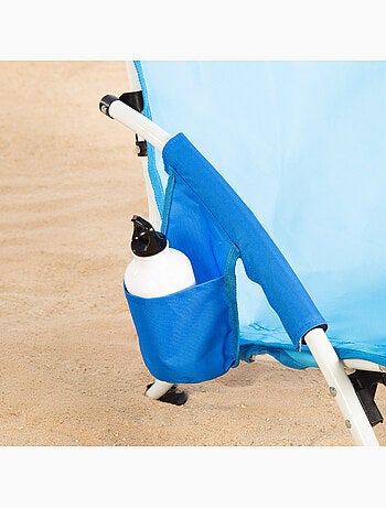 Lot de 2 chaises de plage basses fixes 50x49x66 cm