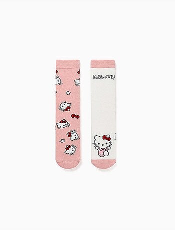 Lot de 2 chaussettes antidérapantes avec imprimés Hello Kitty