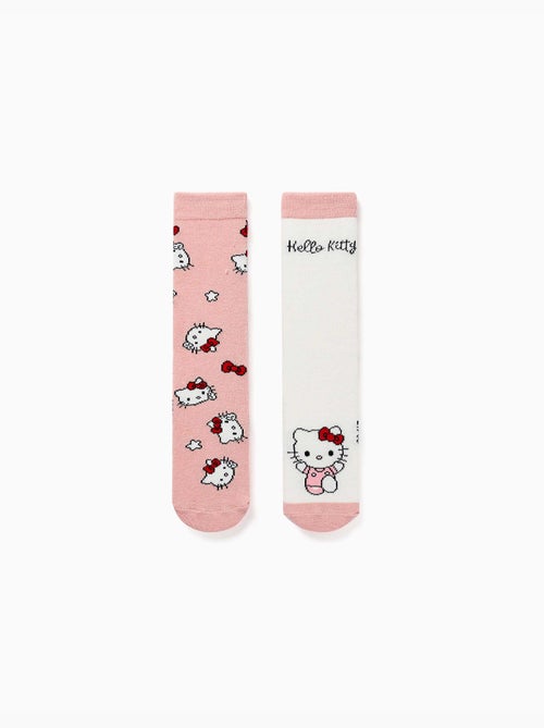 Lot de 2 chaussettes antidérapantes avec imprimés Hello Kitty - Kiabi