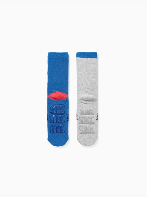 Lot de 2 chaussettes antidérapantes avec imprimés Sonic - Kiabi