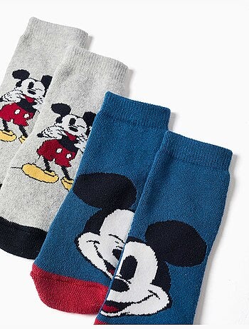 Lot de 2 chaussettes antidérapantes en éponge avec mickey