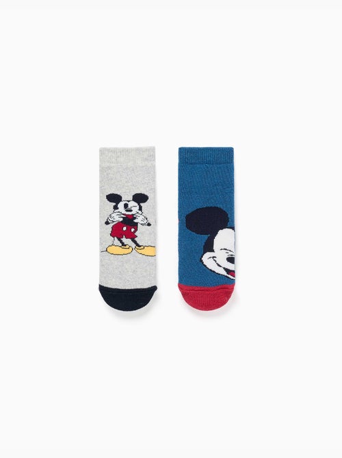 Lot de 2 chaussettes antidérapantes en éponge avec Mickey - Kiabi Lot de 2 chaussettes antidérapantes en éponge avec Mickey - Kiabi