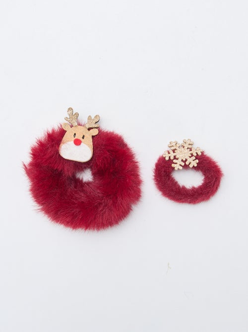 Lot de 2 chouchous Noël fluffly - Kiabi