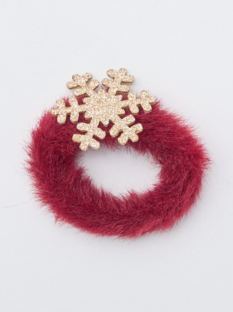 Lot de 2 chouchous Noël fluffly Rouge - Kiabi