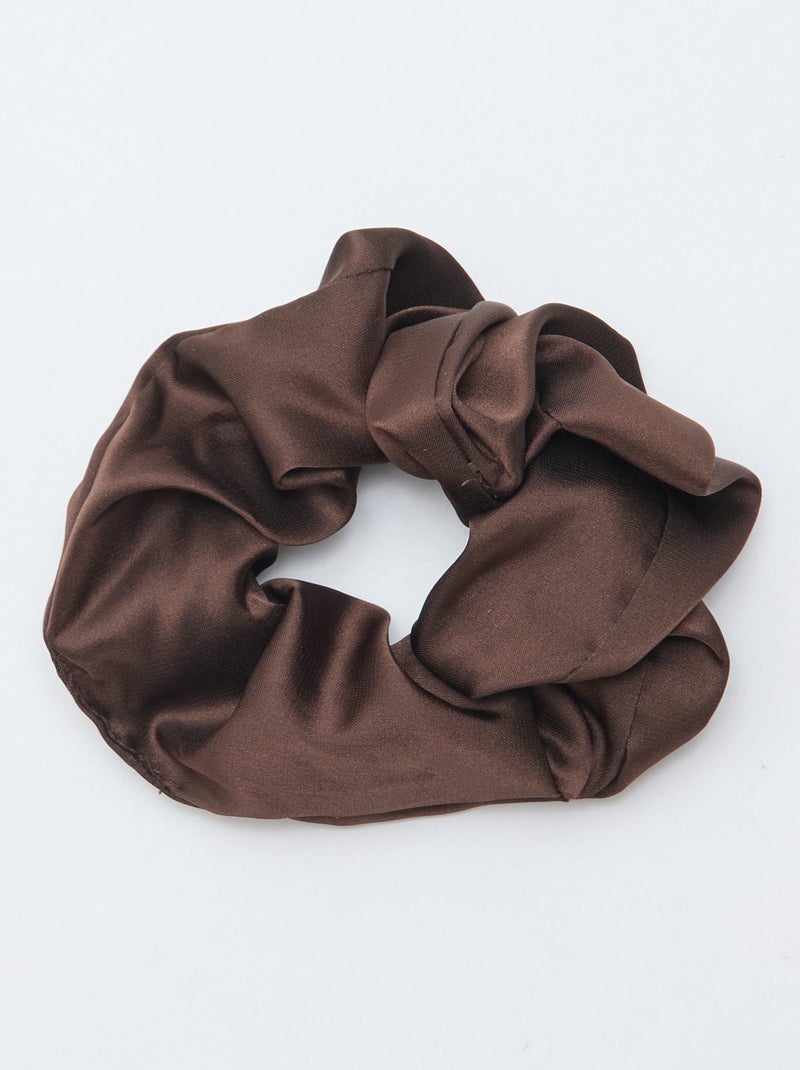 Lot de 2 chouchous satinés Marron/léopard - Kiabi