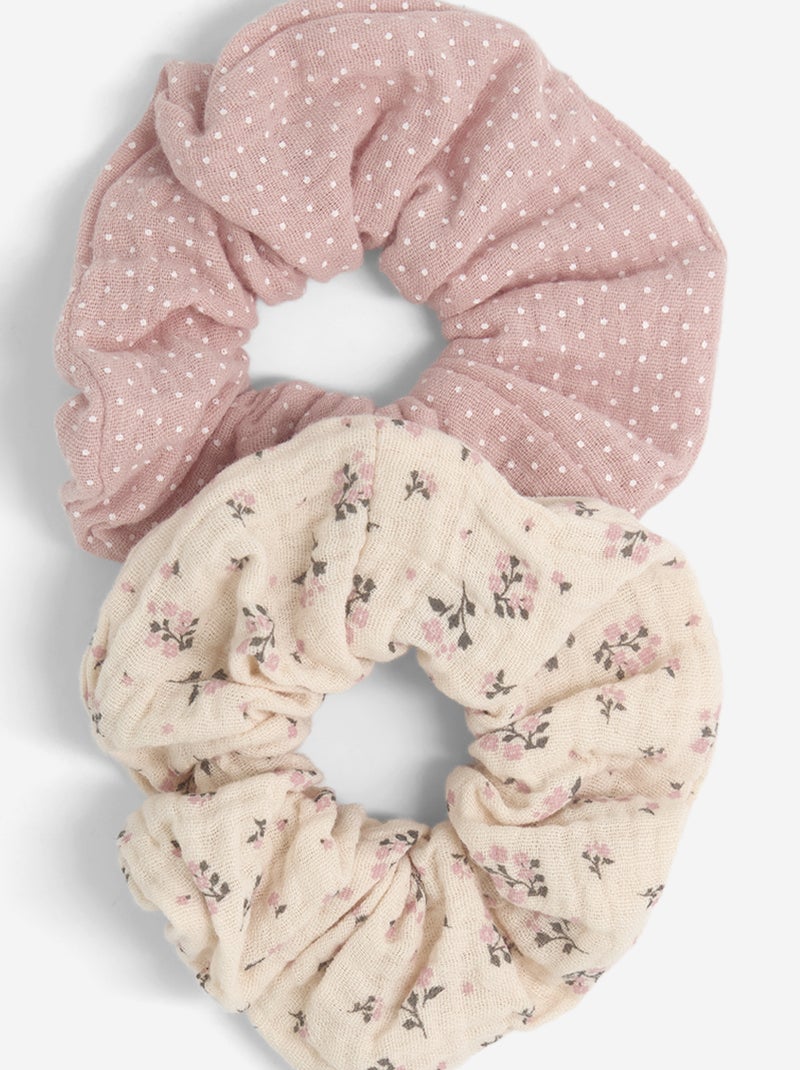 Lot de 2 chouhous imprimés Rose - Kiabi