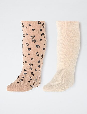 Lot de 2 collants chaud jersey