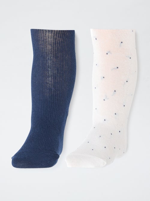Lot de 2 collants chaud jersey - Kiabi