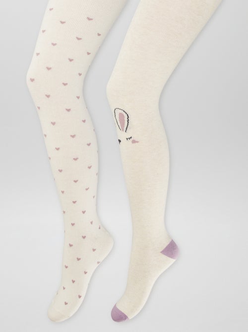 Lot de 2 collants chauds  'animaux' - Kiabi